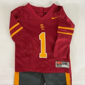 Official Collegiate Licensed Product Nike USC Trojans Baby Jersey Set Size 12 M